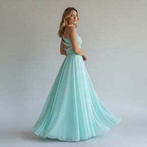 Xcape Prom Rhinestone Decor Dress